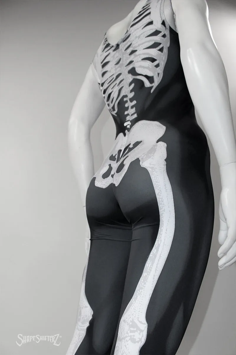 Women's Skeleton sleeveless catsuit