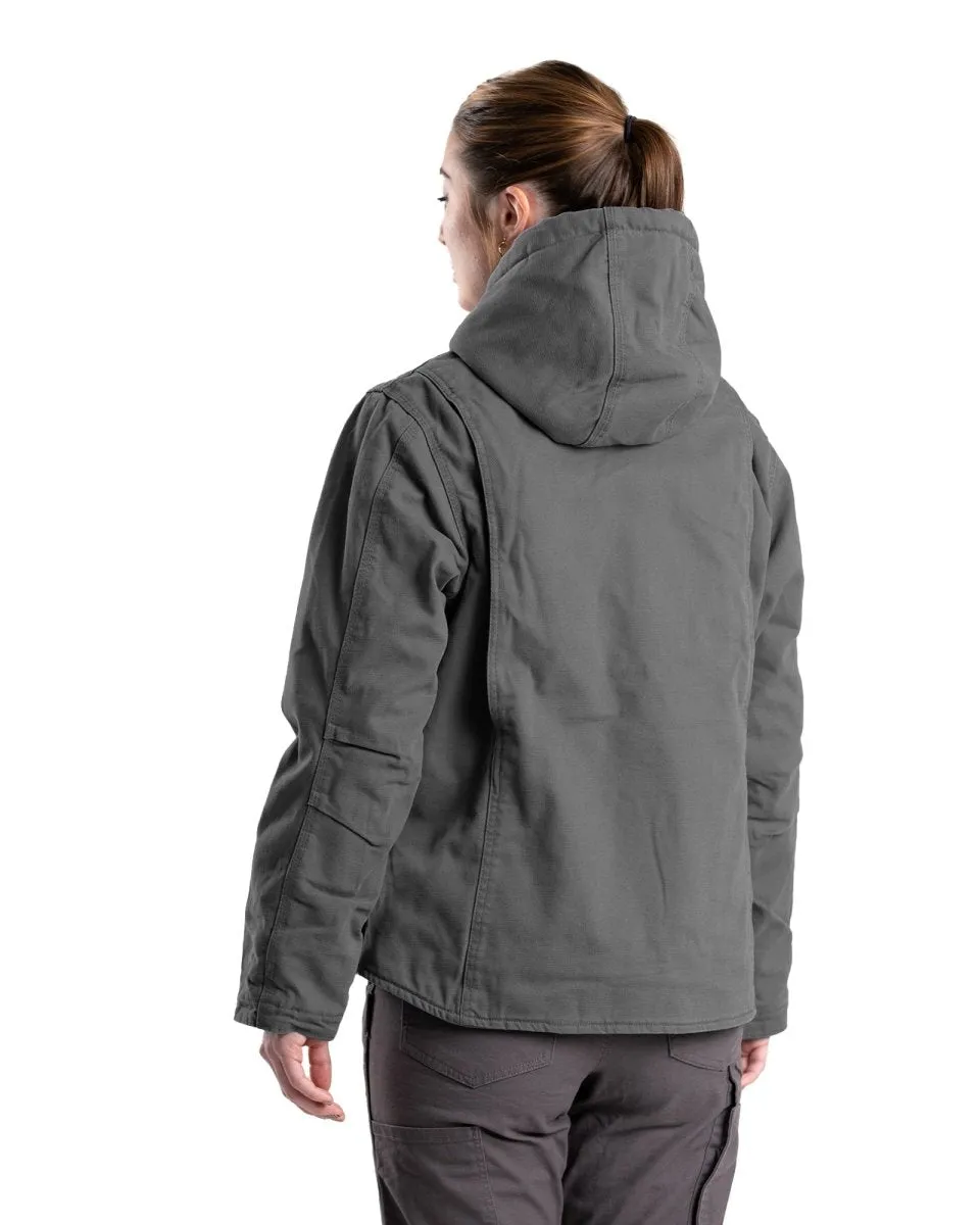 Women's Vintage Washed Duck Hooded Jacket