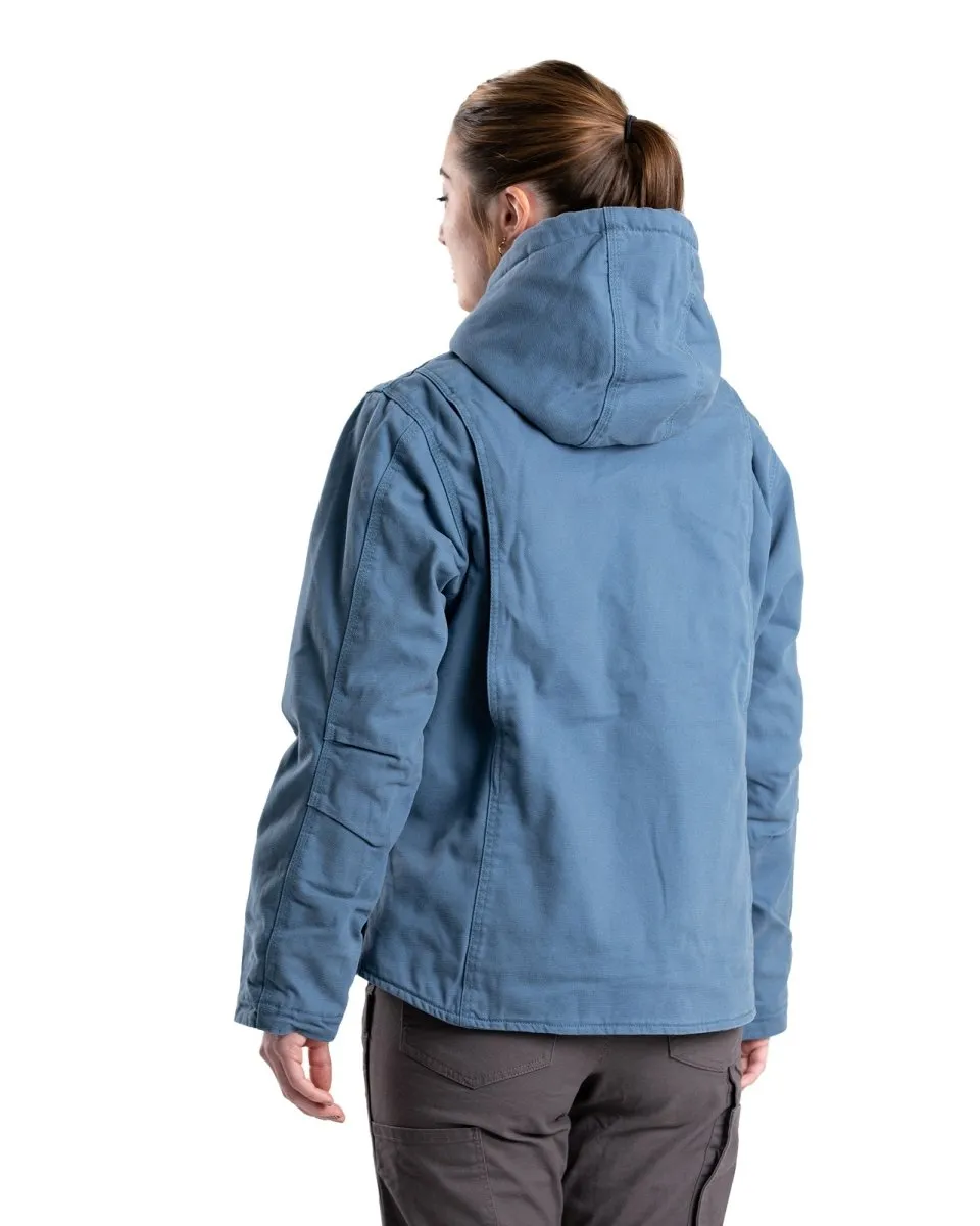 Women's Vintage Washed Duck Hooded Jacket