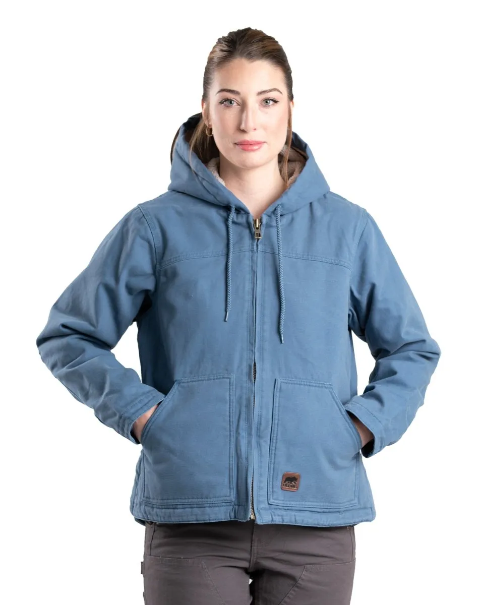 Women's Vintage Washed Duck Hooded Jacket