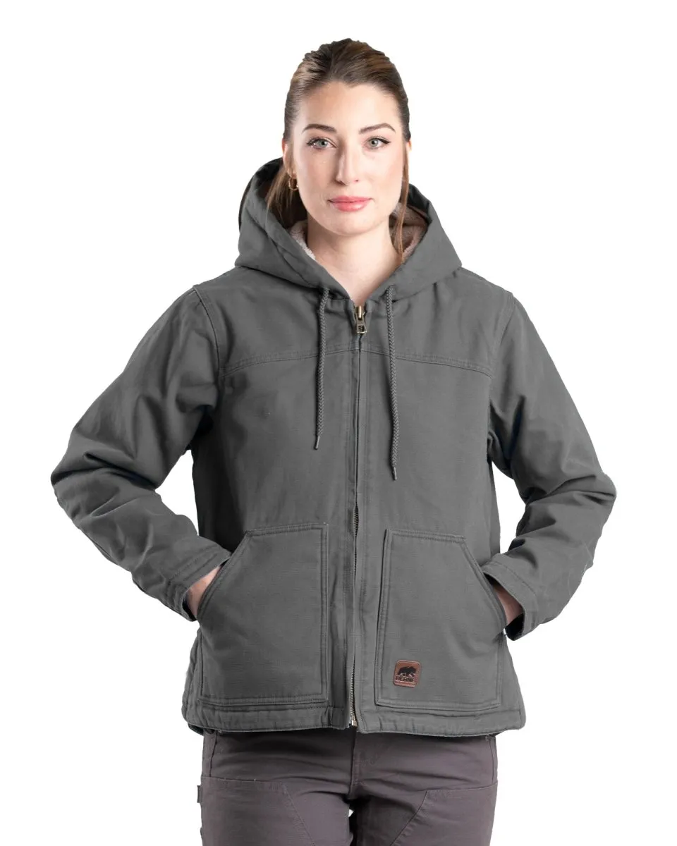 Women's Vintage Washed Duck Hooded Jacket