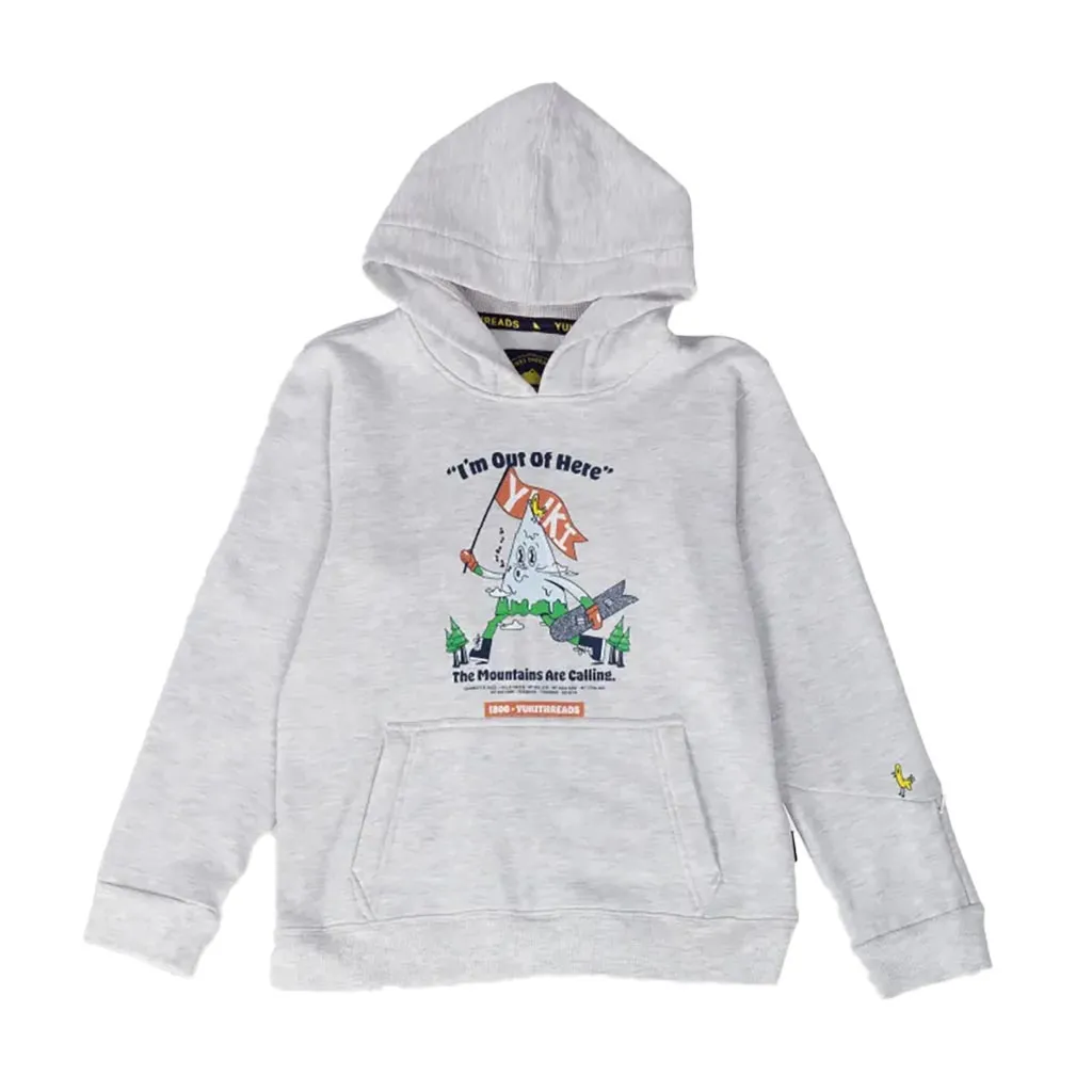 Yuki Threads Kids Free Willy Hoodie - Snow Marle